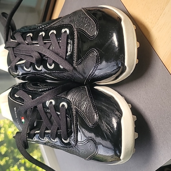 Duca Del Cosma Women's Golf Shoes Size 9 Black Patent Italian Leather - Picture 11 of 13